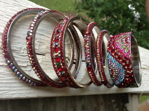 This is only about half of the whole set. Lots of Bling!